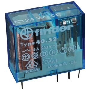 Проміжне реле Finder 40.52 2CO 8А 24В DC