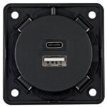 Розетка USB-A+USB-C BERKER S.1 біла полярна