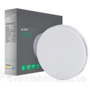 Світильник стельовий LED 36W 600×600 накладний