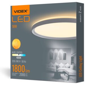 Світильник стельовий LED 18W 4000K круглий накладний
