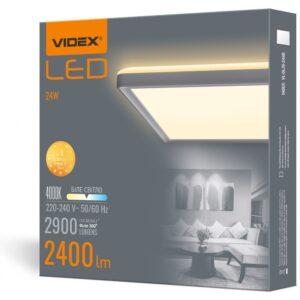Світильник стельовий LED 24W 4000K квадратний накладний