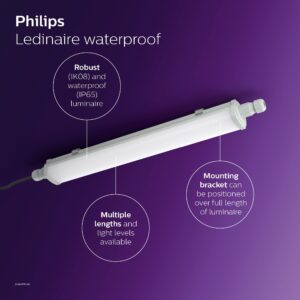 Світильник пиловологозахищений Philips Ledinaire WT060C 1200 мм 4000K