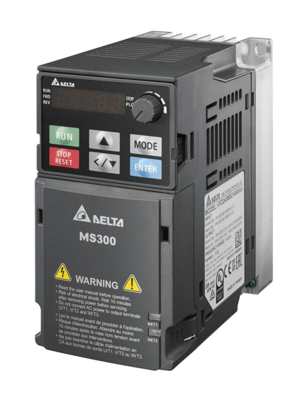 EM-VFD-020 Частотний перетворювач Delta Electronics MS300 0,4 кВт 3ф 380–480 В VFD1A5MS43ANSAA