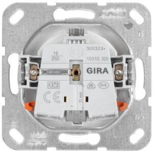 Розетка з заземленням GIRA System 55 Standard 55 чисто-біла глянцева