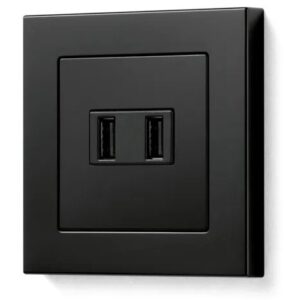 Розетка USB-A+USB-C JUNG AS 500 алюмінієвий колір
