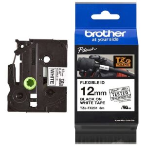 Стрічка Brother TZe-FX231 12 мм гнучка для кабелю 8 м