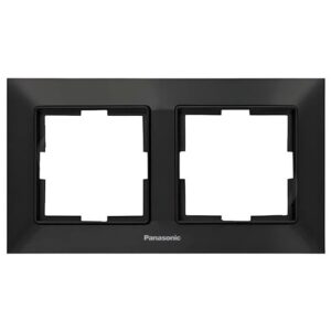 Рамка двомісна Panasonic Arkedia Slim чорна