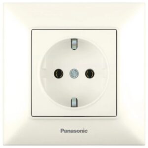 Розетка з заземленням Panasonic Arkedia Slim біла