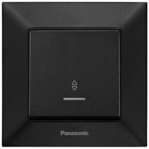 Вимикач прохідний одноклавішний Panasonic Arkedia Slim чорна