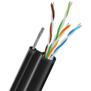 Кабель телефонний UTP Cat3 10х2х0,5 мм зовнішній з тросом