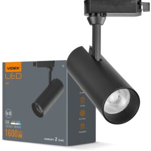Трековий світильник LED Videx 20W 4100K чорний