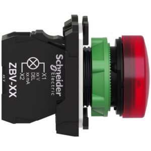 Сигнальна лампа Schneider XB5AVB4 червона LED 24В AC/DC
